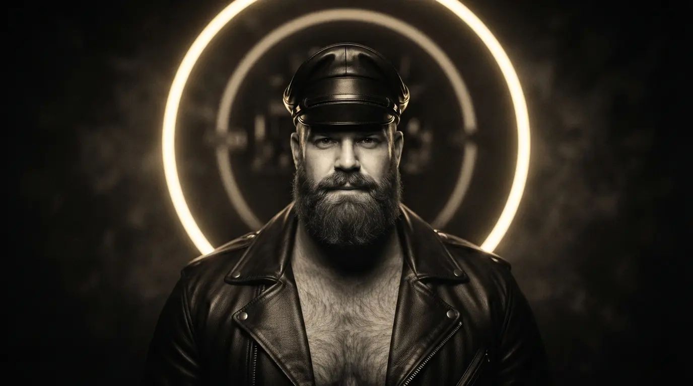 "Leather fetish para el hombre gay."